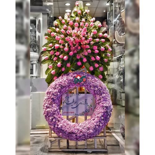 تاج گل طبیعی عروسی