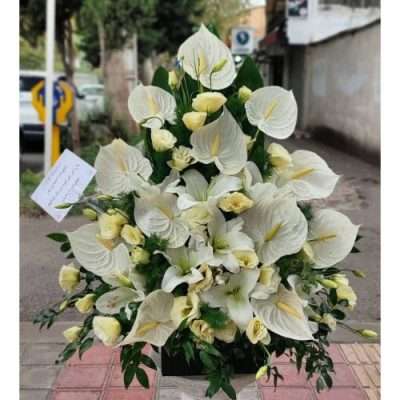 سبد گل برای همدردی پدر