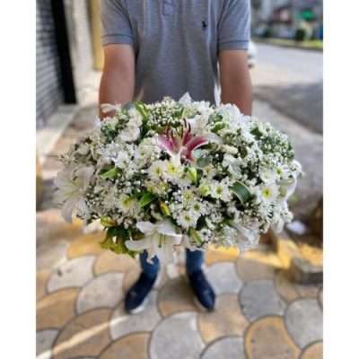 سبد گل برای همدردی تسلیت