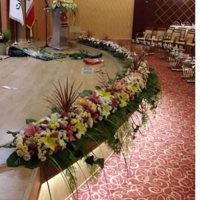 گل آرایی سخنرانی تهران