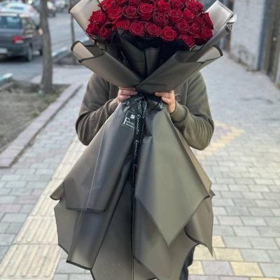 دسته گل رز لوکس شاخه بلند مدرن ترند امسال